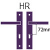 Pair Of Door Handles On Keyhole Plate